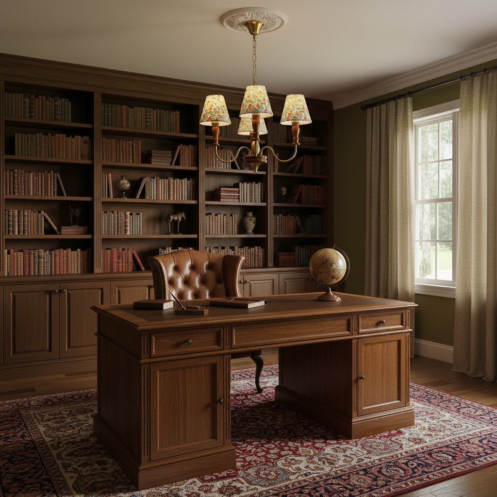 Alyssa Flower Fabric Chandelier