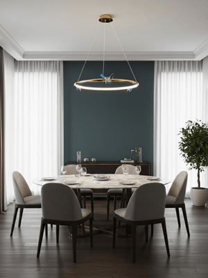 Blue Butterfly Chandelier