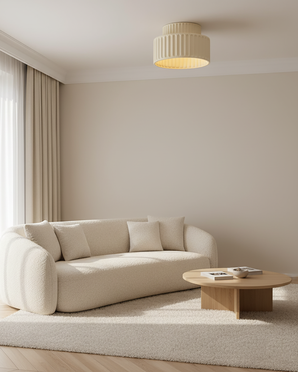 مصباح سقف كامي 11.8 - 6.2 بوصة