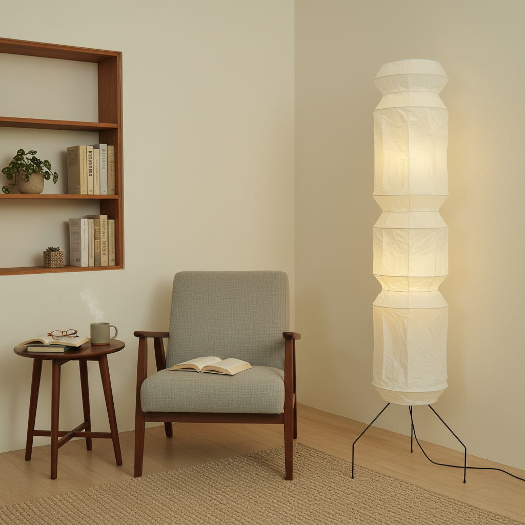 مصباح أرضي أكاري UF4-L6 مقاس 20.4 بوصة - 74 بوصة