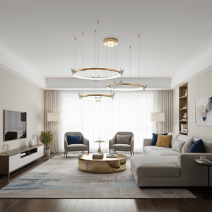 Blue Butterfly Chandelier