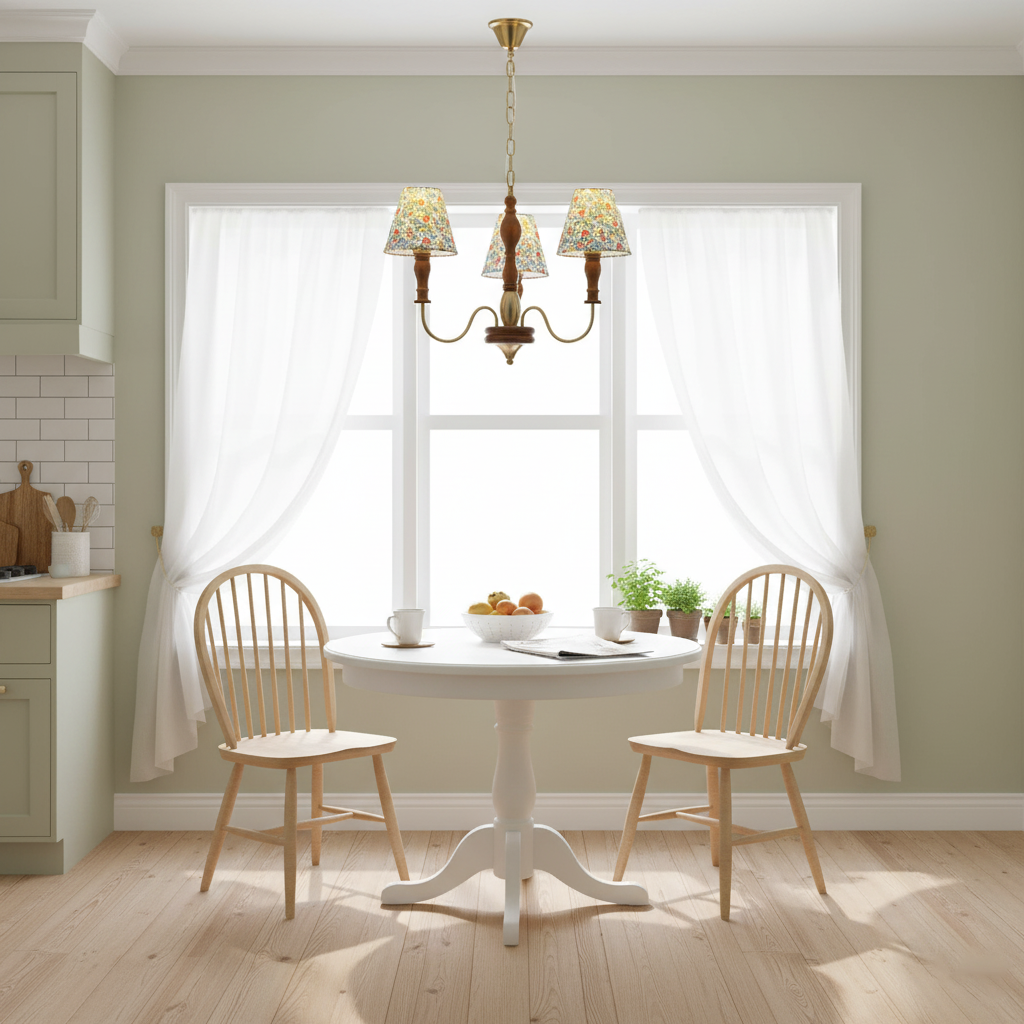 Alyssa Flower Fabric Chandelier