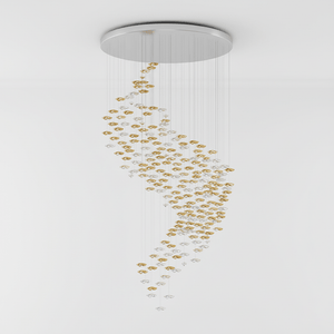 Tidal Art Glass Chandelier