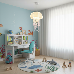 Lámpara colgante de tela Medusa 