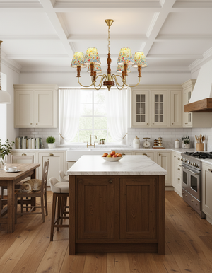 Alyssa Flower Fabric Chandelier