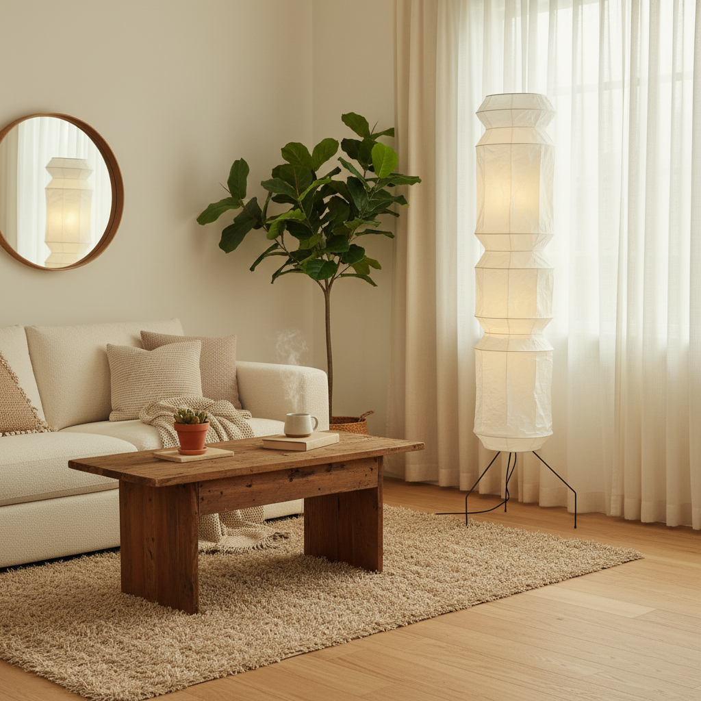 مصباح أرضي أكاري UF4-L6 مقاس 20.4 بوصة - 74 بوصة