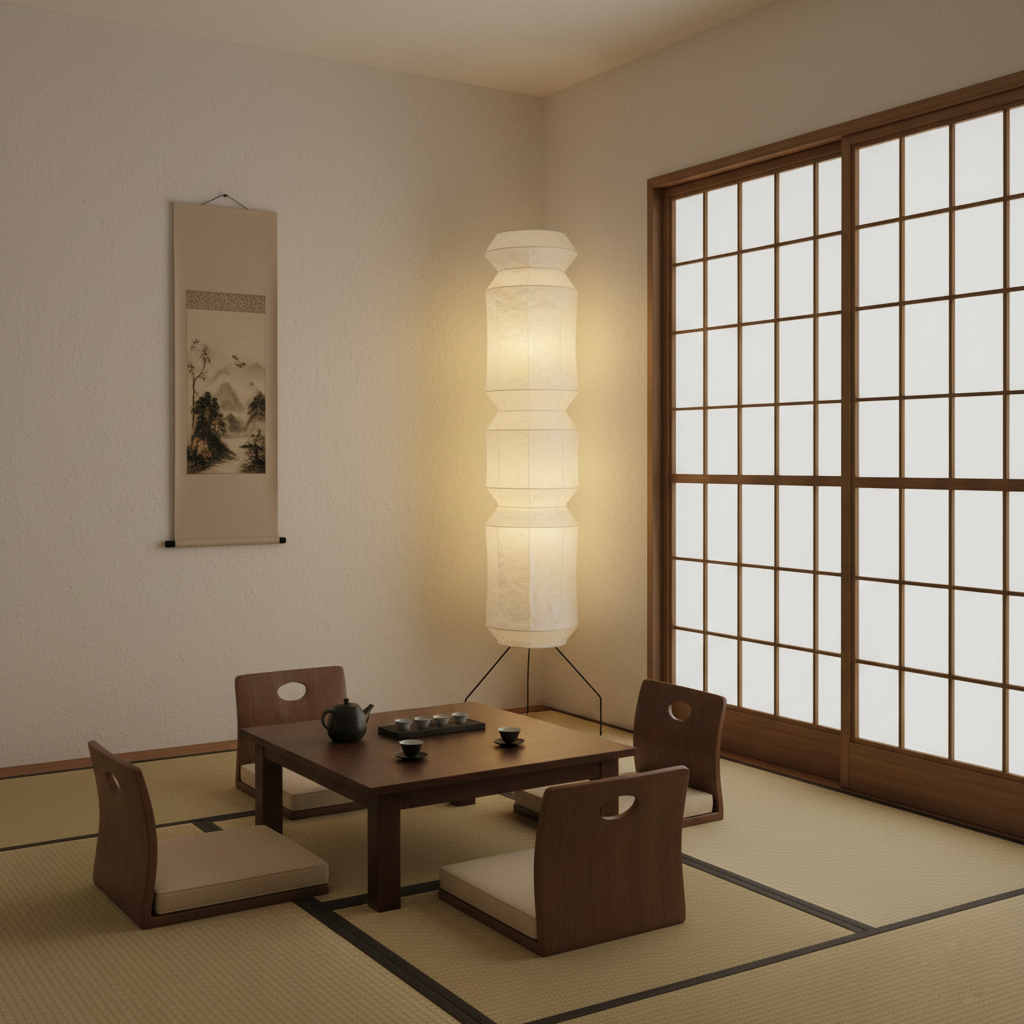 مصباح أرضي أكاري UF4-L6 مقاس 20.4 بوصة - 74 بوصة