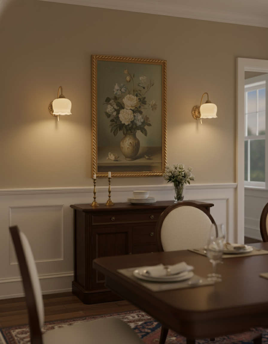 مصباح حائط عتيق ميا 5.5 بوصة - 9.8 بوصة