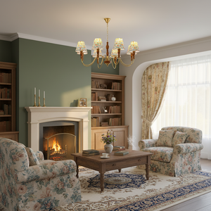 Alyssa Flower Fabric Chandelier