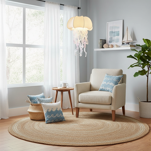 Lámpara colgante de tela Medusa 