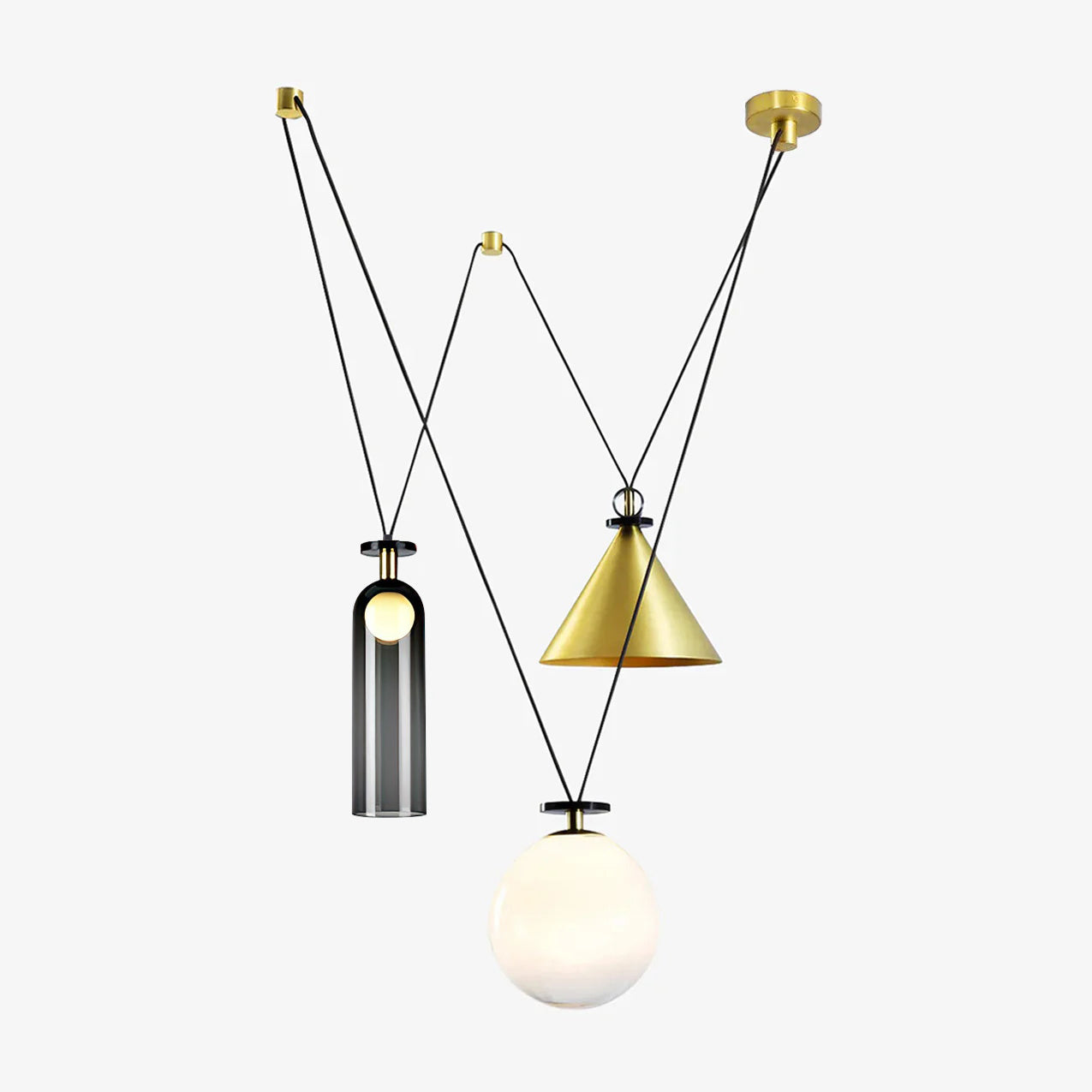 Geometric Shape Art Modern Chandelier – detail 32
