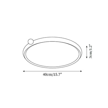 Plafonnier LED Geos — Plans de dimensions 1