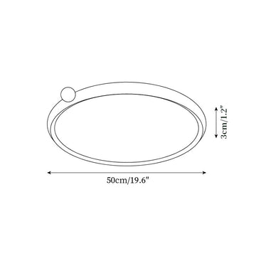 Plafonnier LED Geos — Plans de dimensions 2