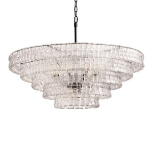 Ghiaccio Layered Glass Chandelier