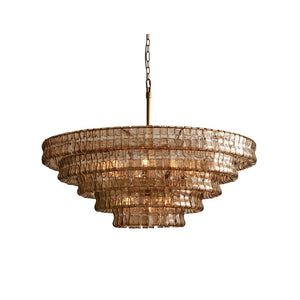 Ghiaccio Layered Glass Chandelier