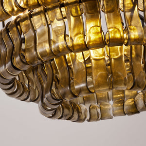 Ghiaccio Layered Glass Chandelier
