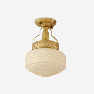 Gilded Prism Ceiling Lamp