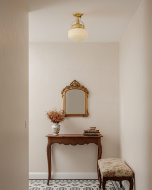 Gilded Prism Ceiling Lamp