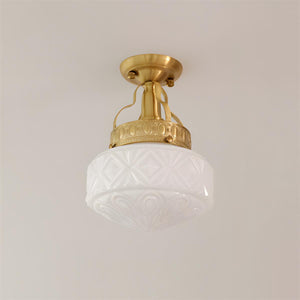 Gilded Prism Ceiling Lamp