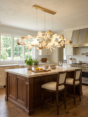 Gingko Bough Round Chandelier