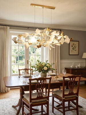 Gingko Bough Round Chandelier