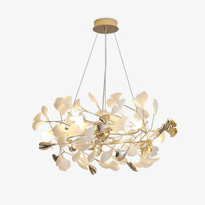 Gingko Bough Round Chandelier