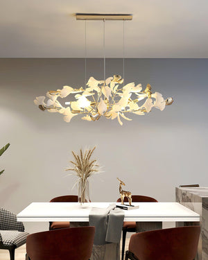 Gingko Bough Round Chandelier