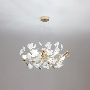 Gingko Bough Round Chandelier