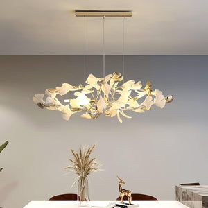 Gingko Bough Round Chandelier