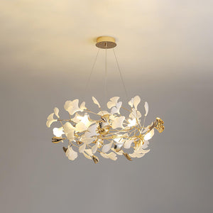 Gingko Bough Round Chandelier