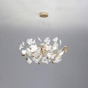 Gingko Bough Round Chandelier