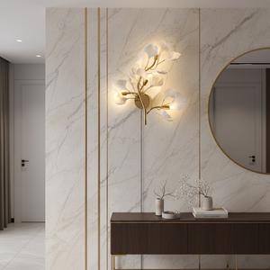 Ginkgo Neiman Plug-In-Wandlampe