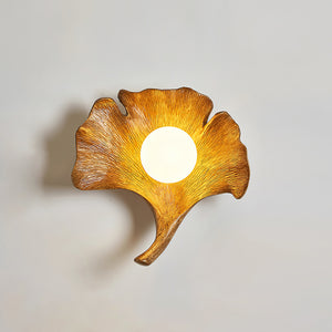 Ginkgo Leaf Wall Lamp 9.8″