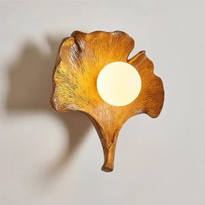 Ginkgo Leaf Wall Lamp 9.8″