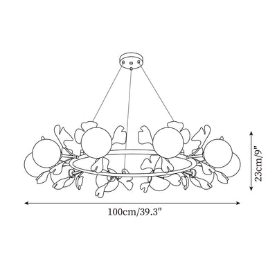 Ginkgo Rosalia Chandelier - Docos