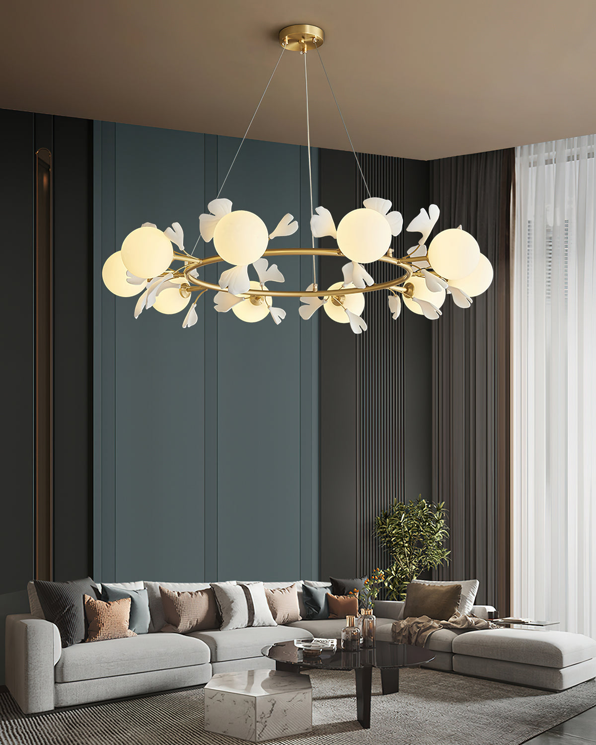 Ginkgo Rosalia Chandelier - Docos