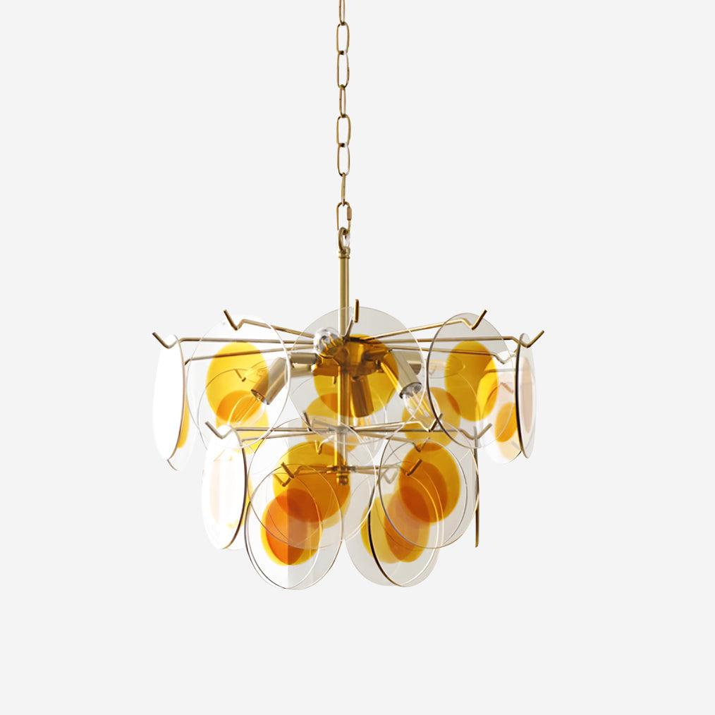 Gino Glass Chandelier 19.6″- 12.2″ - Docos