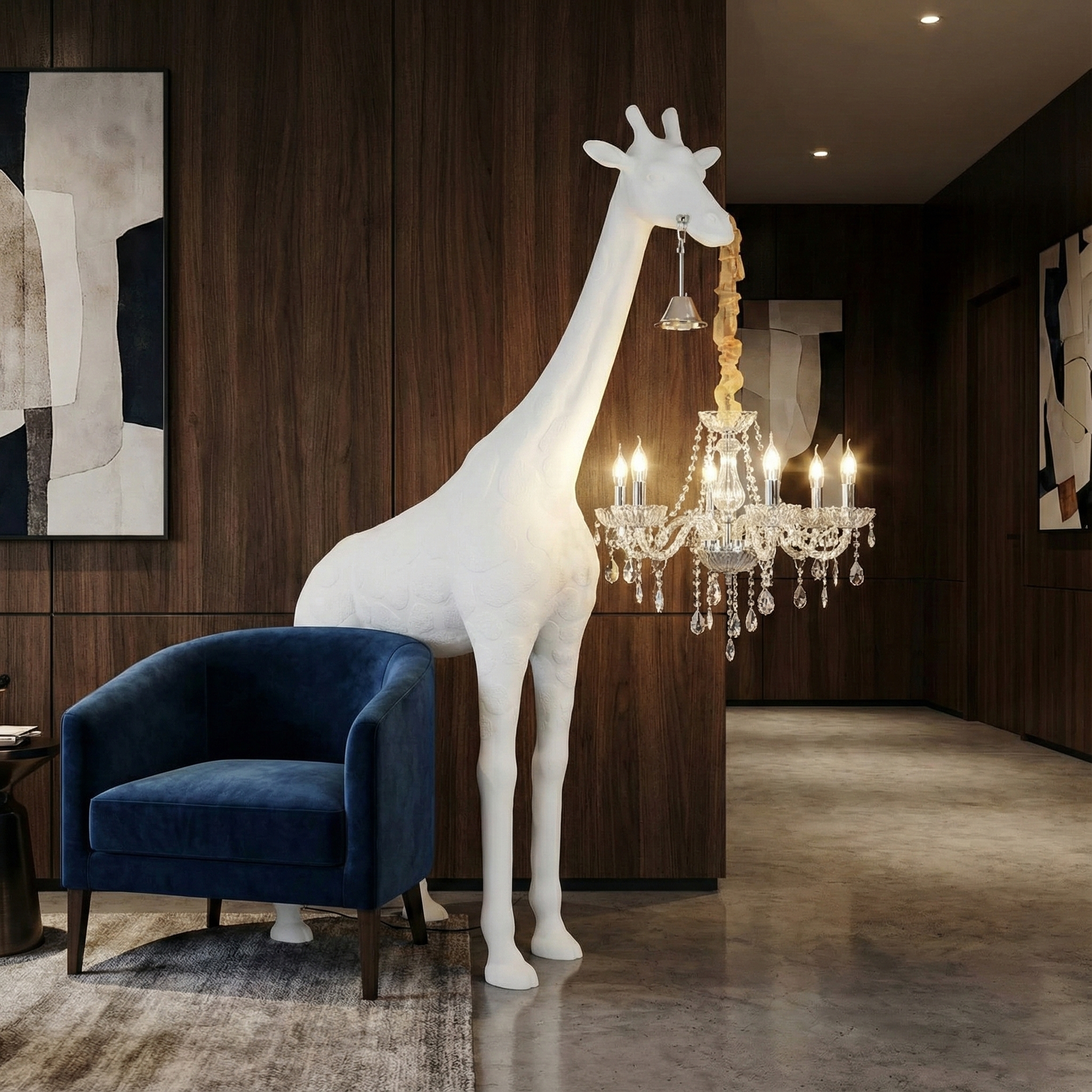 Giraffe Sculpture Floor Lamp