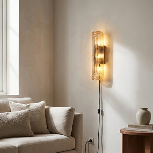 Glacium Plug In Wall Sconce