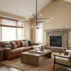 Glass Globe Mobile Chandelier