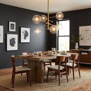Glass Globe Mobile Chandelier