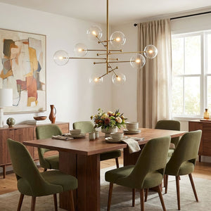 Glass Globe Mobile Chandelier