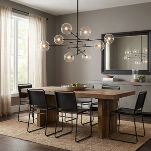 Glass Globe Mobile Chandelier