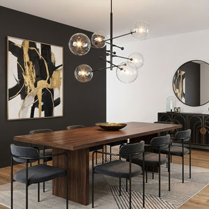 Glass Globe Mobile Chandelier