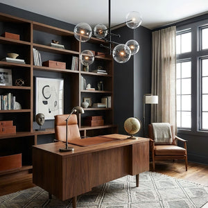 Glass Globe Mobile Chandelier