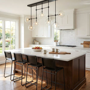 Glass Globe Mobile Chandelier