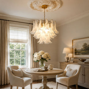 Murano Glass Leaf Chandelier
