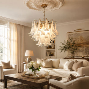 Murano Glass Leaf Chandelier