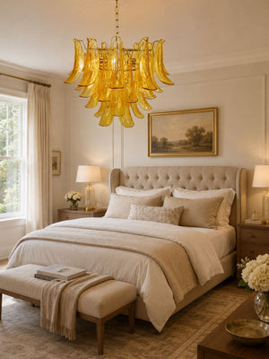 Murano Glass Leaf Chandelier
