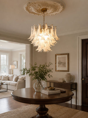 Murano Glass Leaf Chandelier